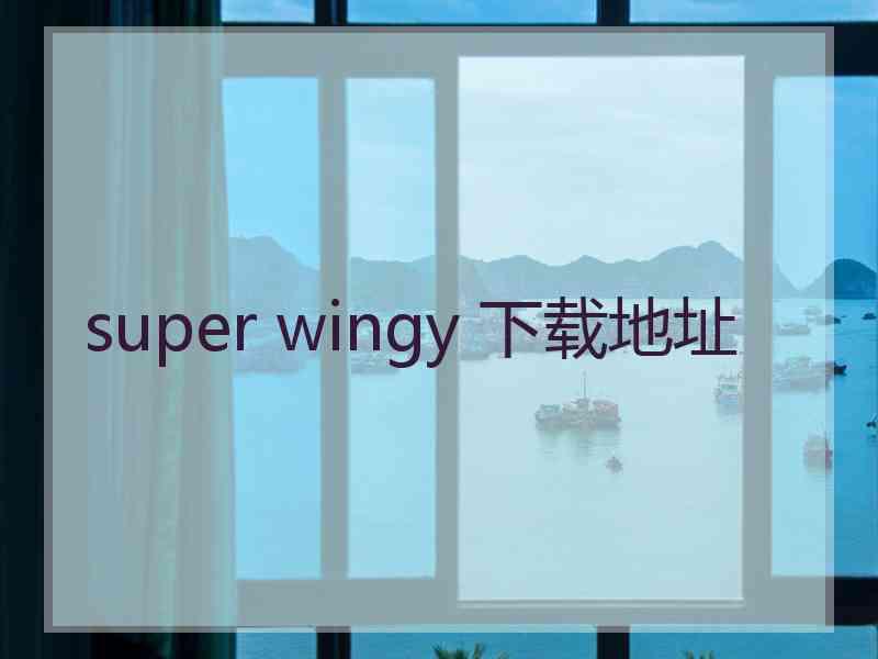 super wingy 下载地址