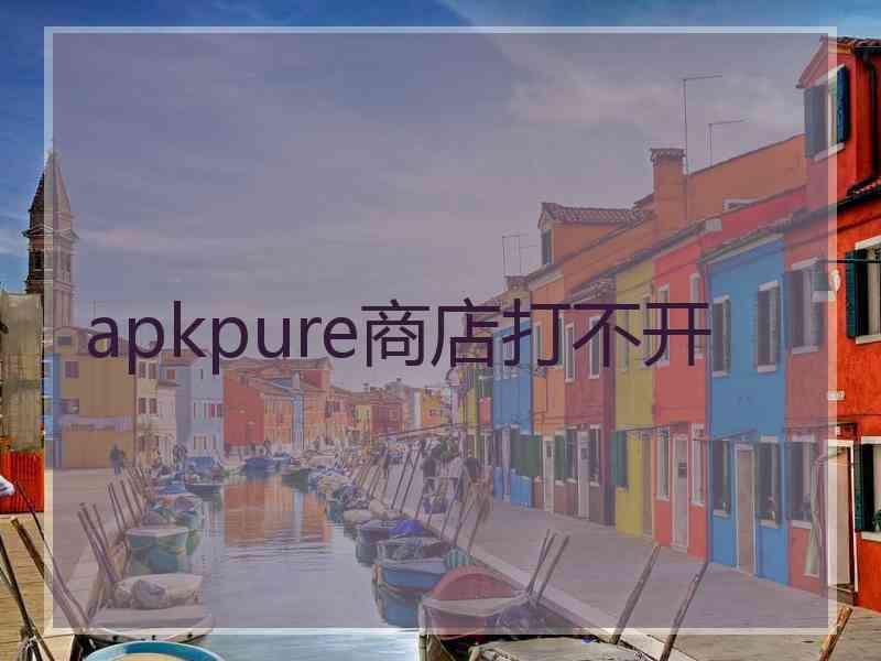 apkpure商店打不开