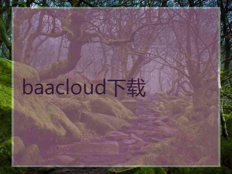 baacloud下载