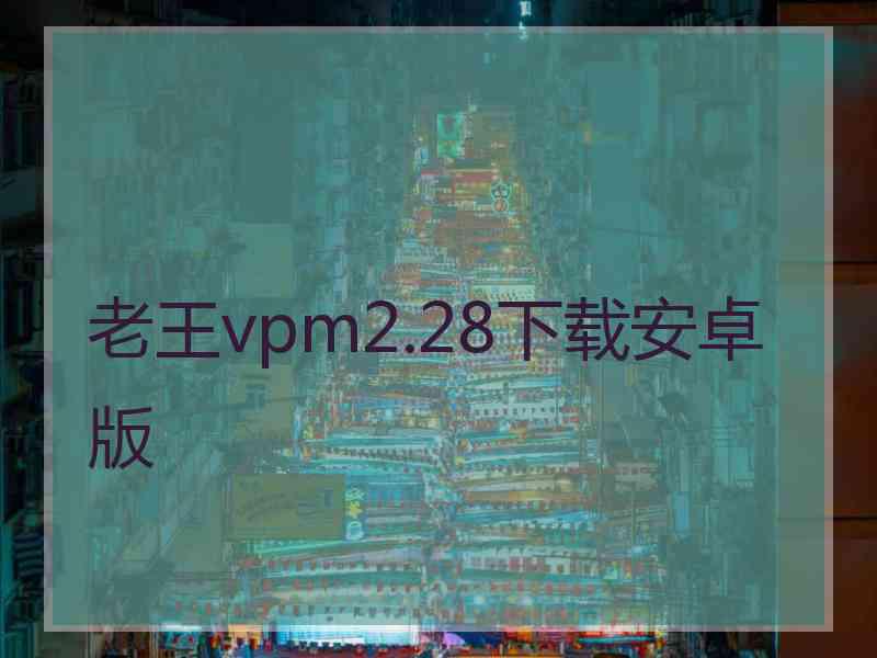 老王vpm2.28下载安卓版