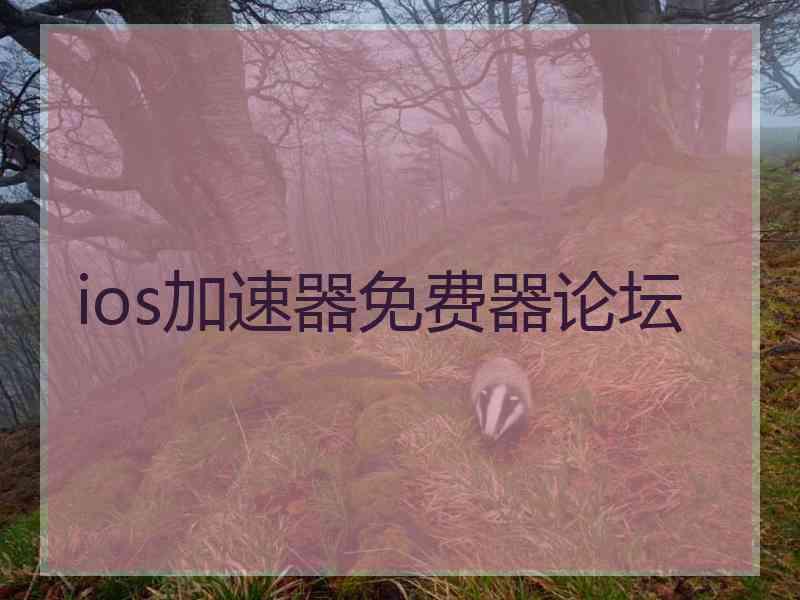 ios加速器免费器论坛