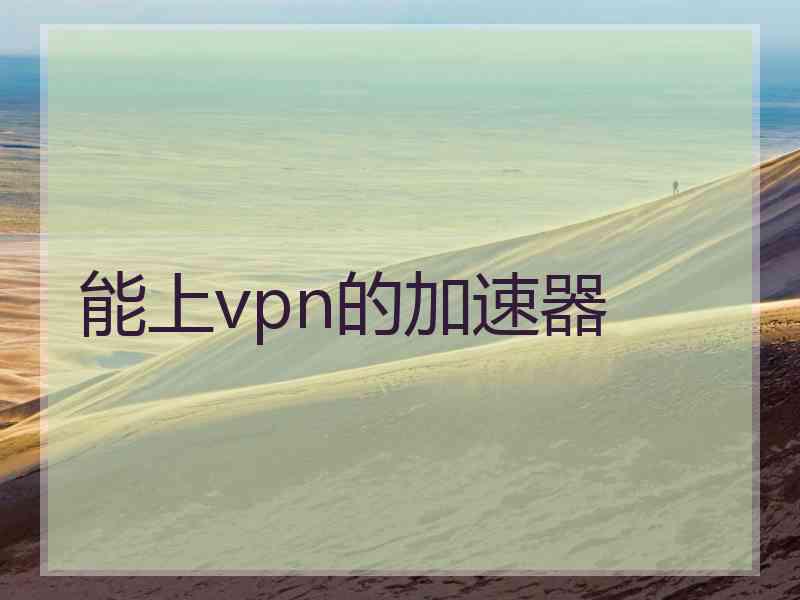 能上vpn的加速器