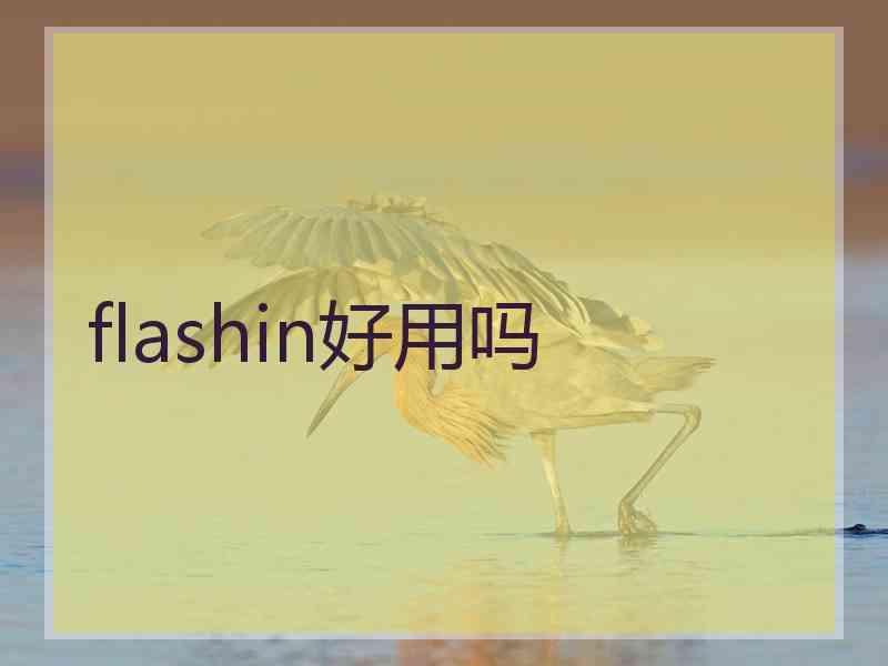 flashin好用吗