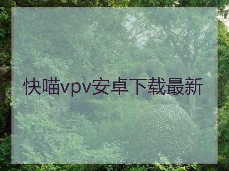 快喵vpv安卓下载最新