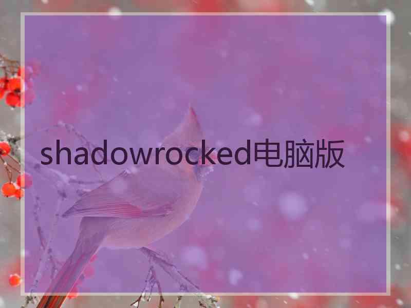 shadowrocked电脑版