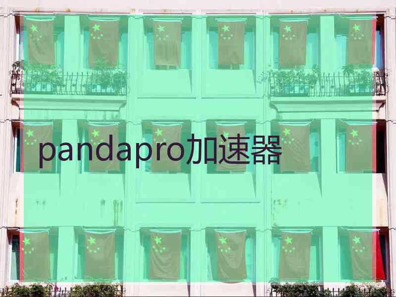 pandapro加速器