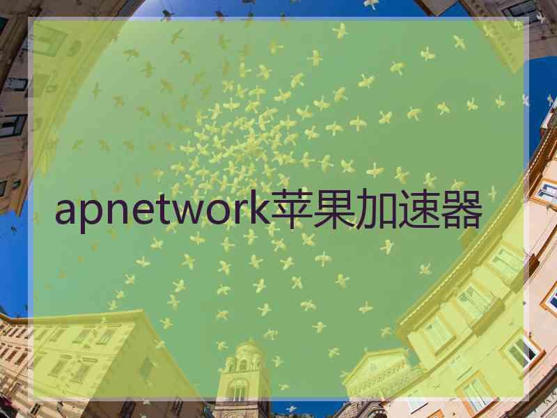 apnetwork苹果加速器