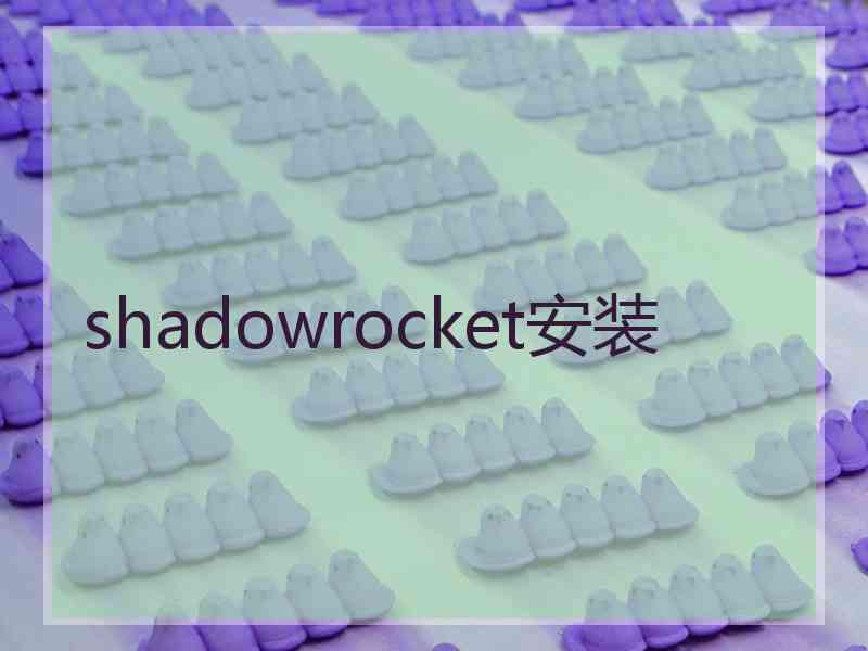 shadowrocket安装