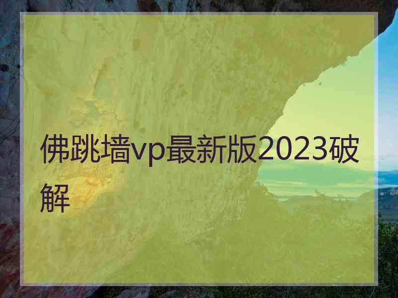 佛跳墙vp最新版2023破解