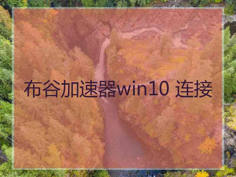 布谷加速器win10 连接