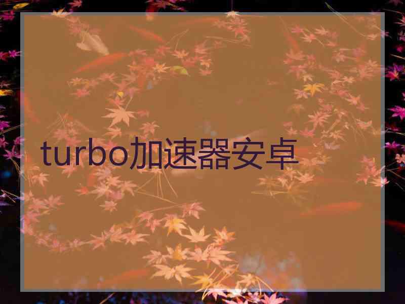 turbo加速器安卓