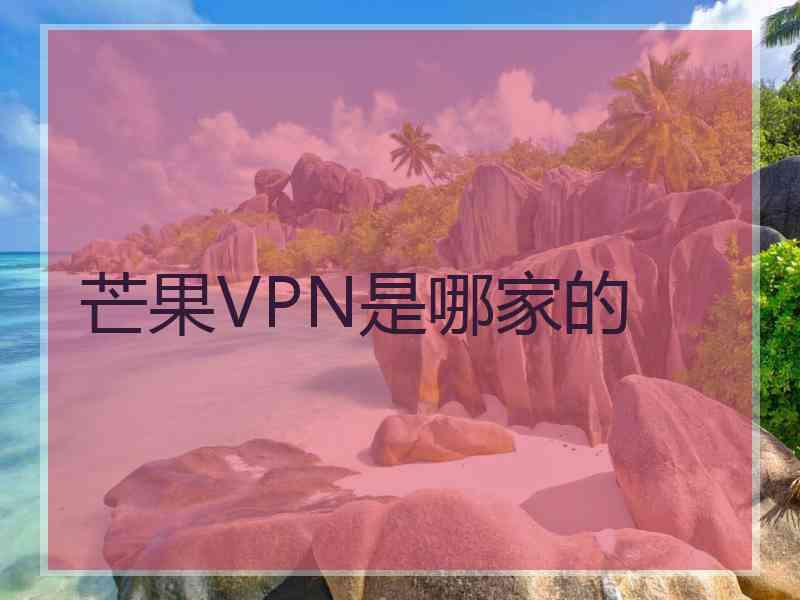 芒果VPN是哪家的