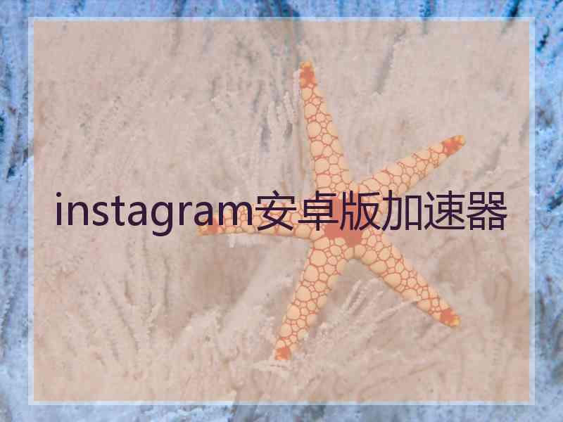 instagram安卓版加速器