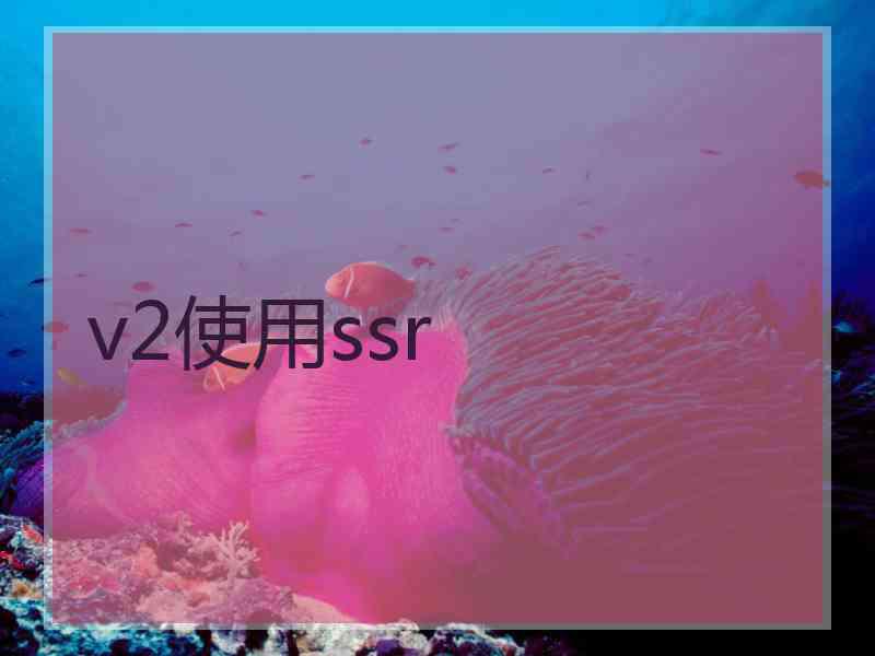 v2使用ssr