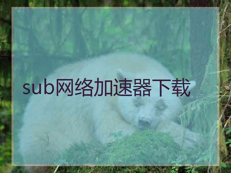 sub网络加速器下载