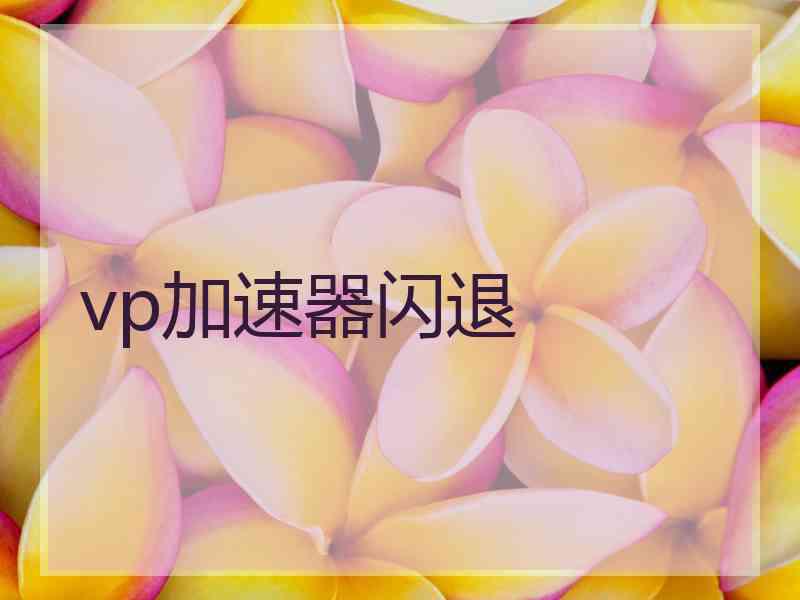 vp加速器闪退