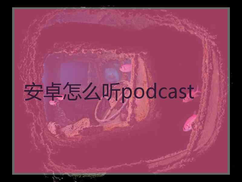 安卓怎么听podcast