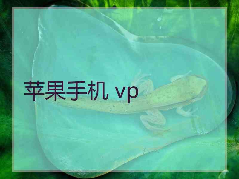 苹果手机 vp