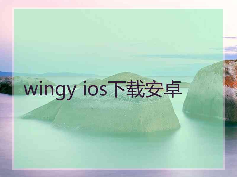 wingy ios下载安卓